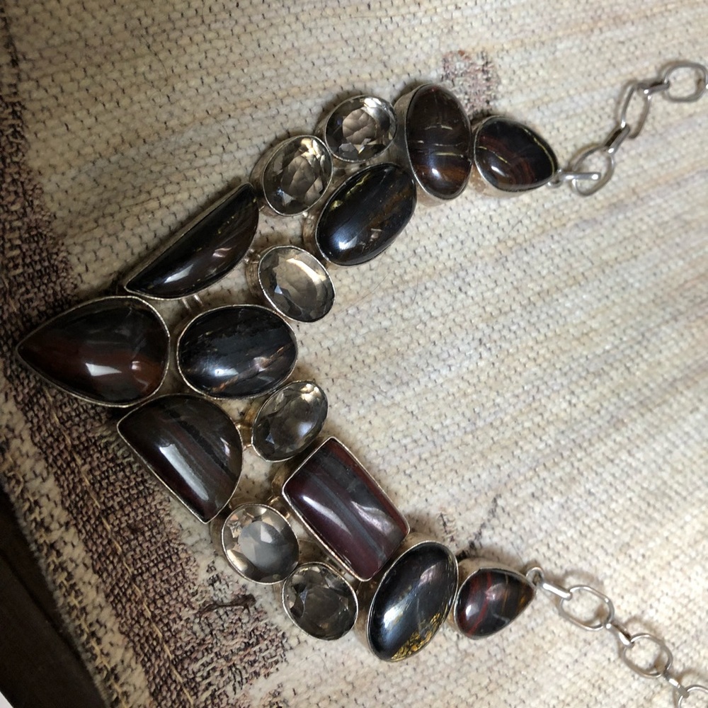 Tigers eye statement necklace